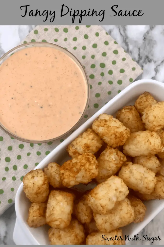 Tangy Dipping Sauce | Sweeter With Sugar | A tangy and zesty dipping sauce that is easy to make and delicious. Dipping Sauce, Dressing,  Easy Recipes, Sauce Recipes, #Dips #DippingSauce #EasyRecipes #FrySauce #QuickRecipes #Dressings