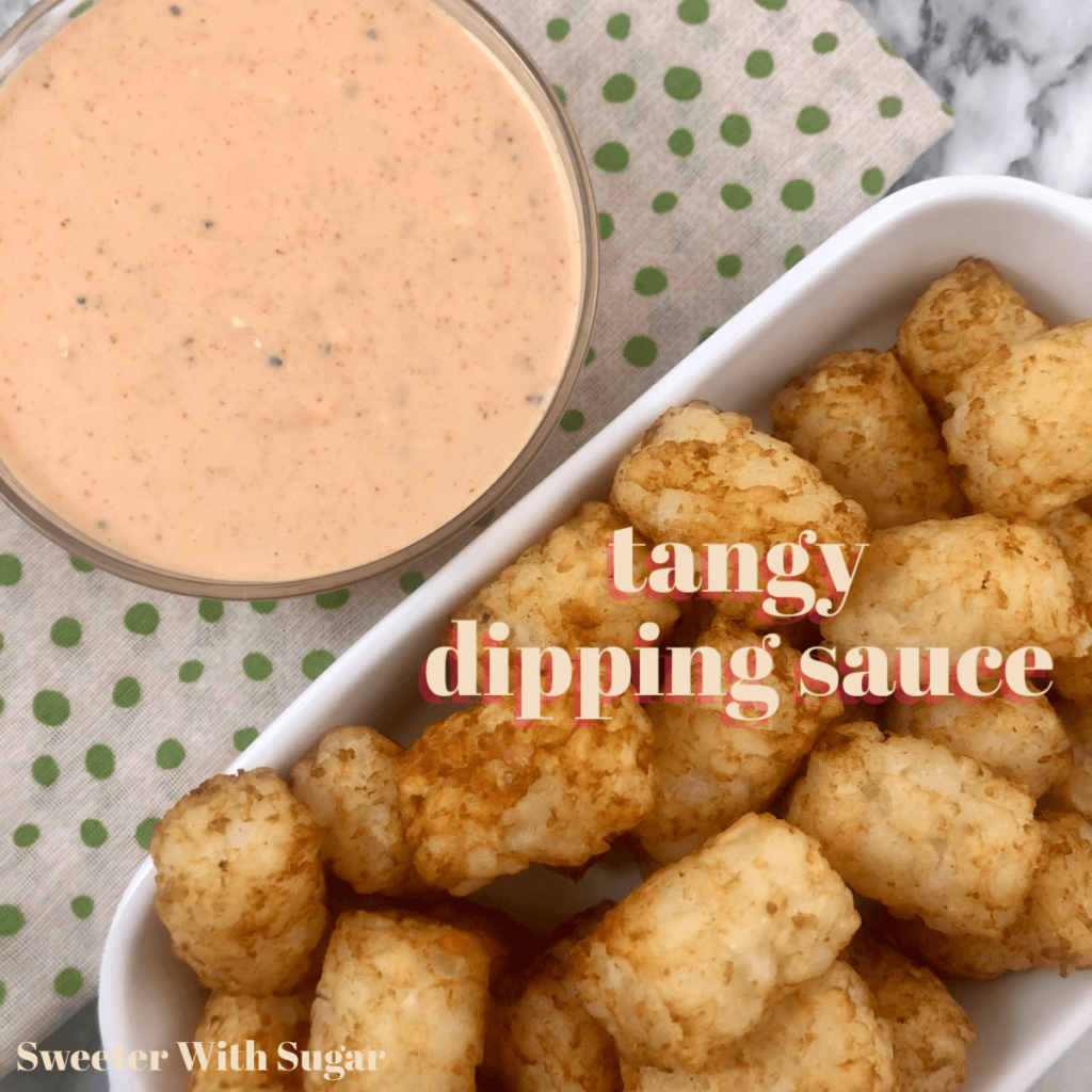 Tangy Dipping Sauce | Sweeter With Sugar | A tangy and zesty dipping sauce that is easy to make and delicious. Dipping Sauce, Dressing,  Easy Recipes, Sauce Recipes, #Dips #DippingSauce #EasyRecipes #FrySauce #QuickRecipes #Dressings