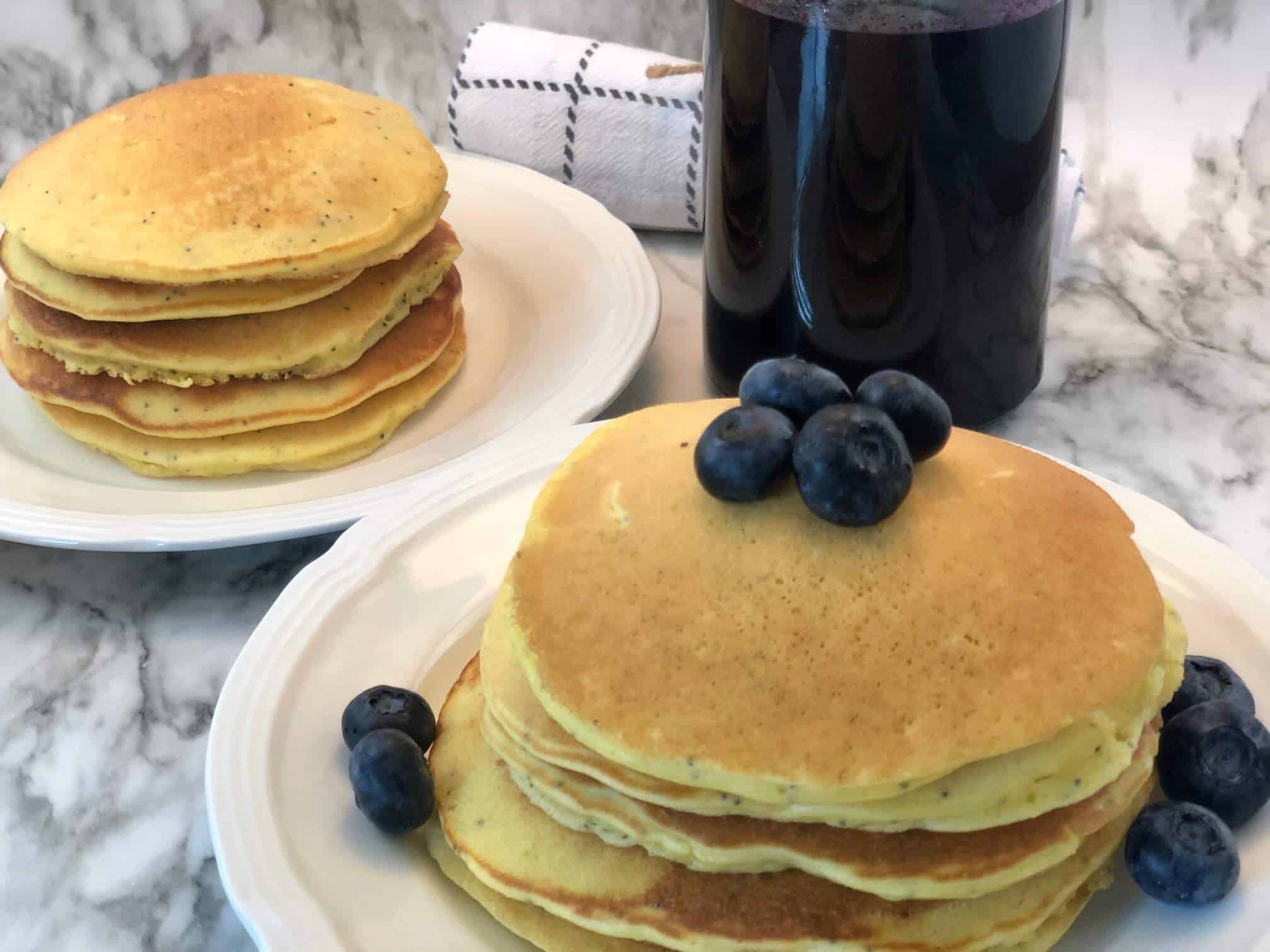 Lemon Poppy Seed Pancakes | Sweeter With Sugar