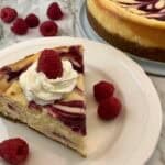 White Chocolate Raspberry Cheesecake