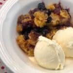 Lemon Blueberry Cobbler | Sweeter With Sugar