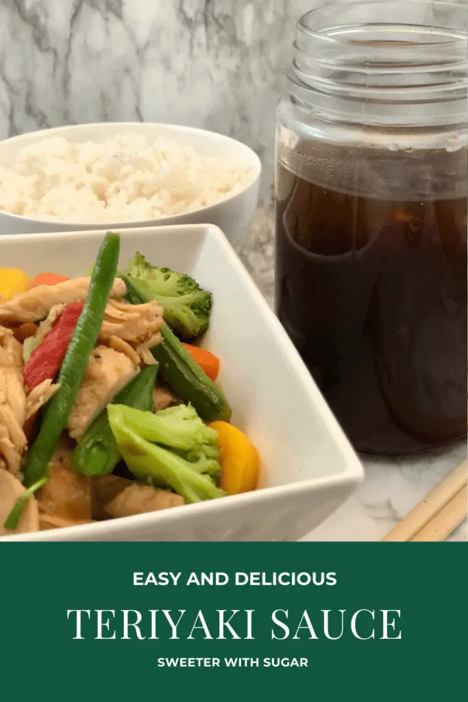 Teriyaki Sauce | Sweeter With Sugar | An easy teriyaki stir-fry sauce recipe that tastes fantastic. Sauce Recipes, Recipes, Stir-Fry, Dinner Recipes, #StirFrySauce #Teriyaki. #Homemade #EasyRecipes