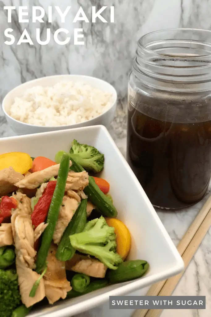 Teriyaki Sauce | Sweeter With Sugar | A super easy homemade teriyaki stir-fry sauce recipe. Sauce Recipes, Recipes, Stir-Fry, Dinner Recipes, #StirFrySauce #Teriyaki. #Homemade #EasyRecipes