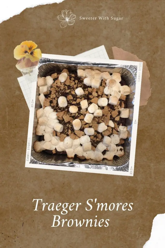 Do you love using your Traeger Smoker? This Traeger S'mores Brownie Recipe is a must try! It is fun to make and so tasty! Any s'mores or brownie loving person will love this recipe. Traeger S'mores Brownies are a perfect summer treat. #Traeger #S'mores #Brownies #DessertRecipes