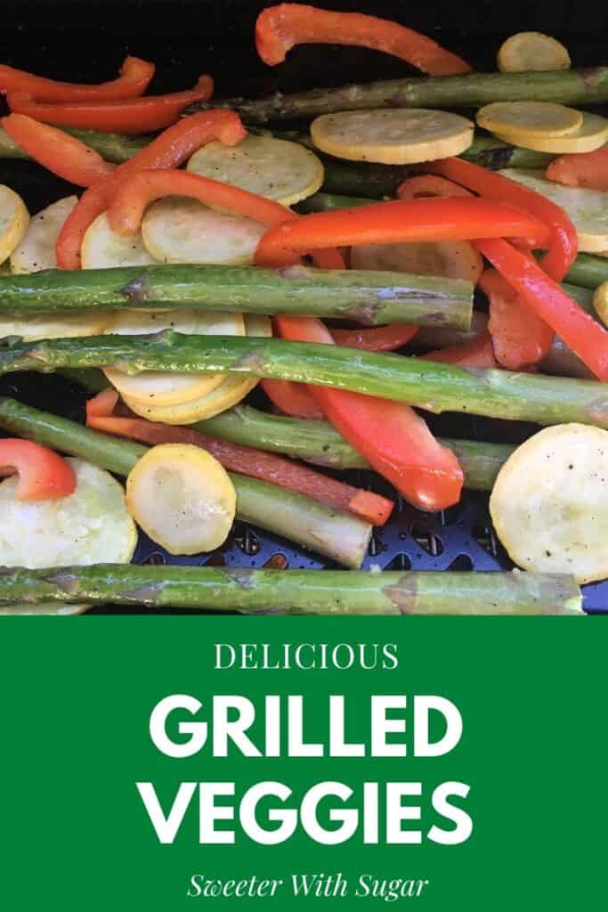 Delicious Grilled Veggies are a fun way to cook garden vegetables. They are easy to make and taste delicious. #Grilling #GrilledVegetables #Sides #Summer