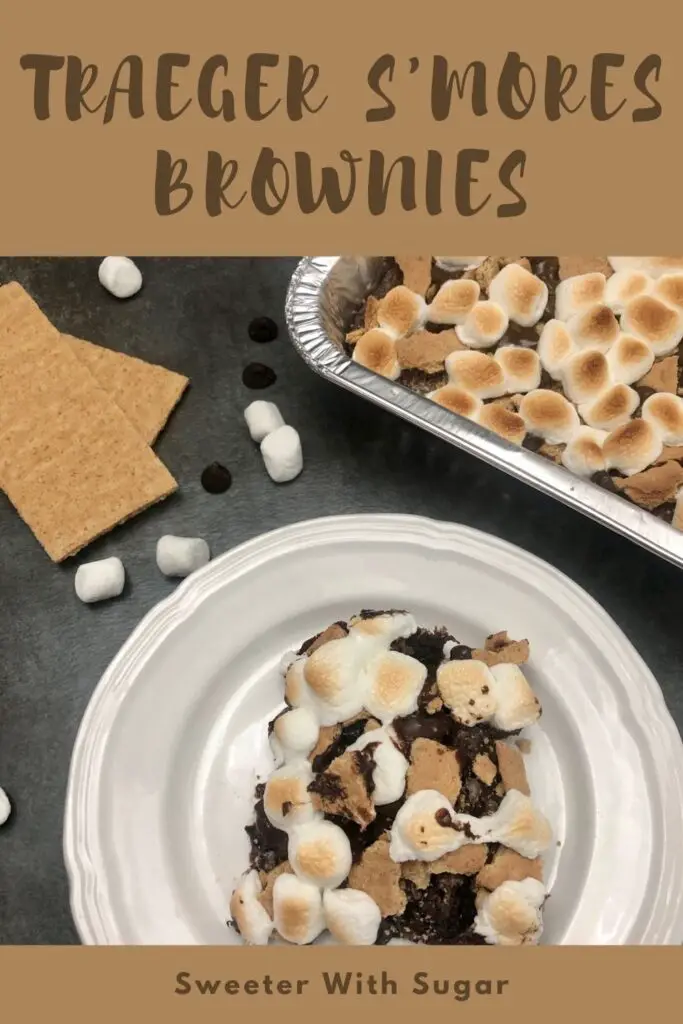 Traeger S'mores Brownies are a fun and delicious way to make s'mores brownies. Traeger S'mores brownies are a chocolatey and gooey dessert you will love. #Smores #Brownies #Desserts #Snacks #Traeger #Grilling #SummerFun