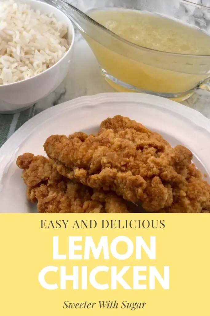 Easy Lemon Chicken is a super simple dinner recipe that the family will love. The kids always love chicken strips or nuggets. They will love this too. #EasyRecipes #Lemon #LemonChicken #ChickenRecipes #AsianRecipes
