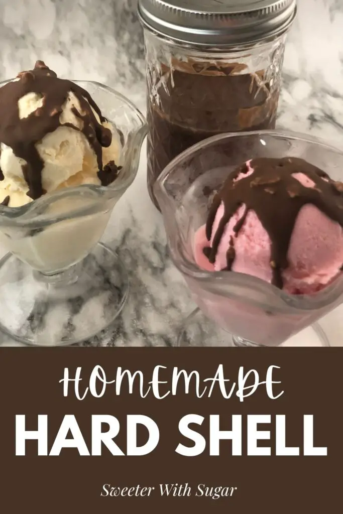 Homemade Hard Shell is so easy to make and so versatile. We love the Symphony chocolate in our hard shell. #SymphonyCandyBars #Chocolate #SimpleRecipes #SummerSweetsAndTreats