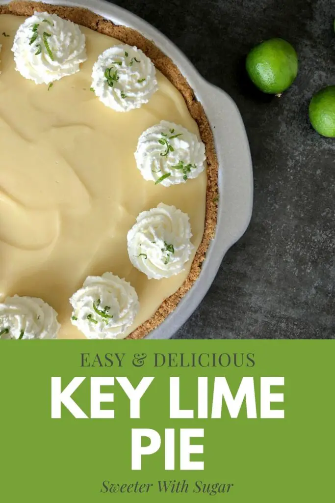 Key Lime Pie is a favorite. It is sweet, tart and delicious. #KeyLime #KeyLimePie #Desserts #Lime #SummerSweetsAndTreats
