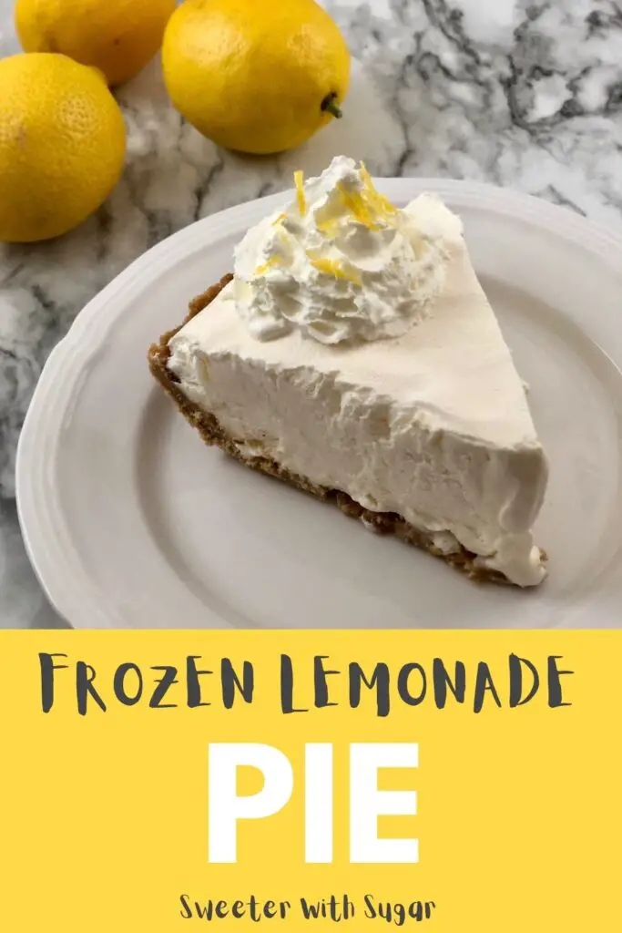 Lemonade Pie is a delicious, light and refreshing frozen dessert recipe that is perfect for summer. #Frozen #Desserts #CountryTimeLemonade #SummerSweetsAndTreats