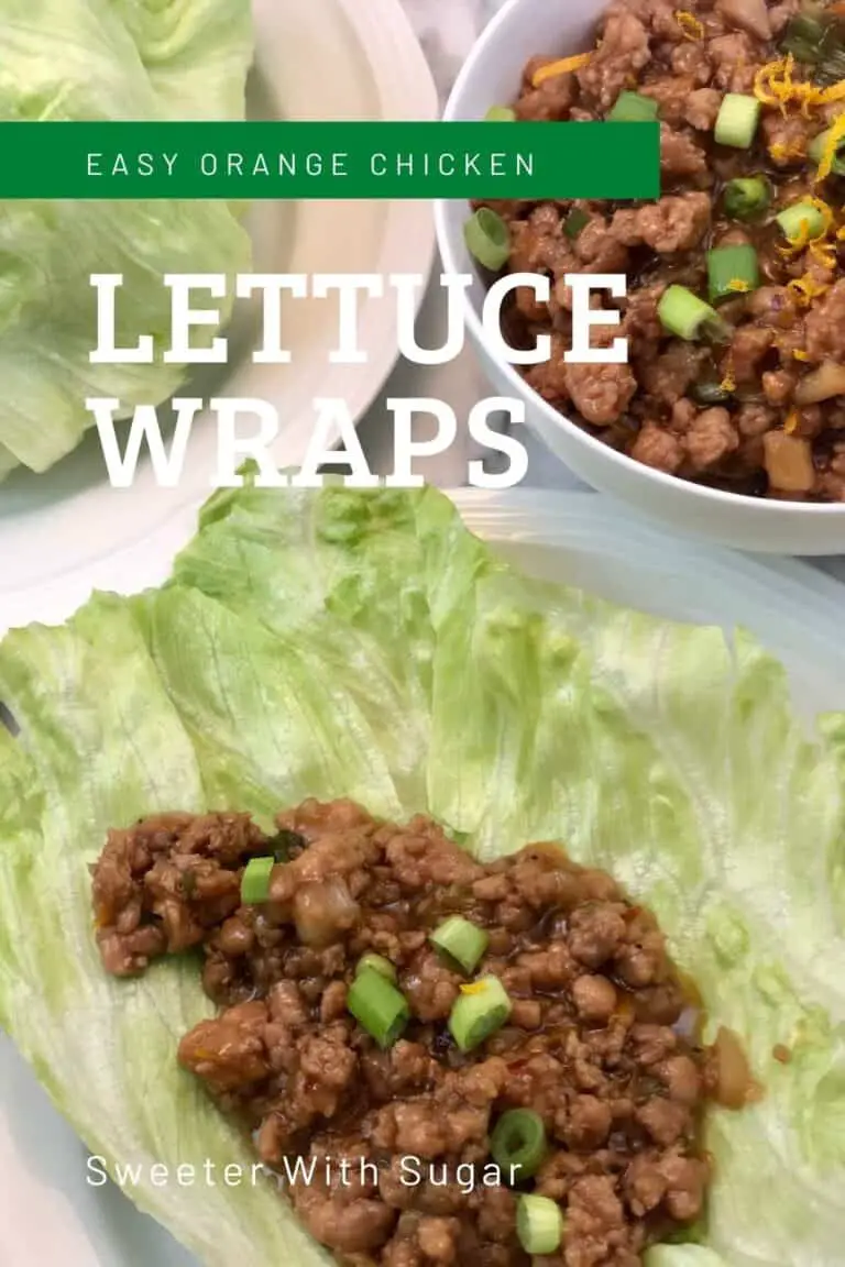 Easy Orange Chicken Lettuce Wraps
