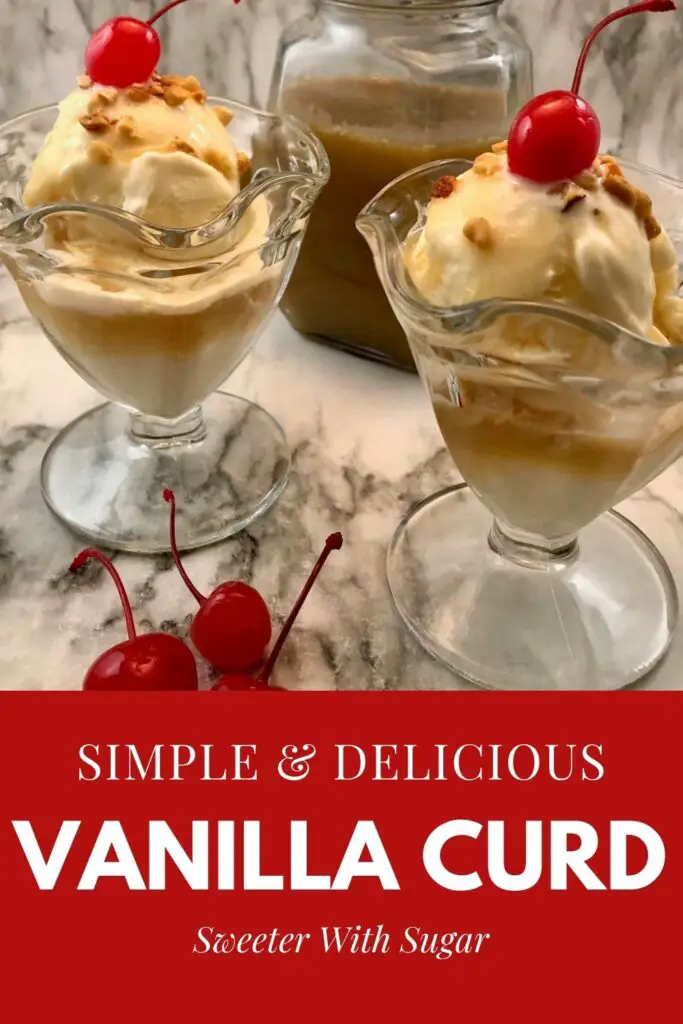 Vanilla Curd is so simple to make and works so well as a dessert topping. It is delicious over ice cream as a caramel topping. #Vanilla #Curd #InstantPot #