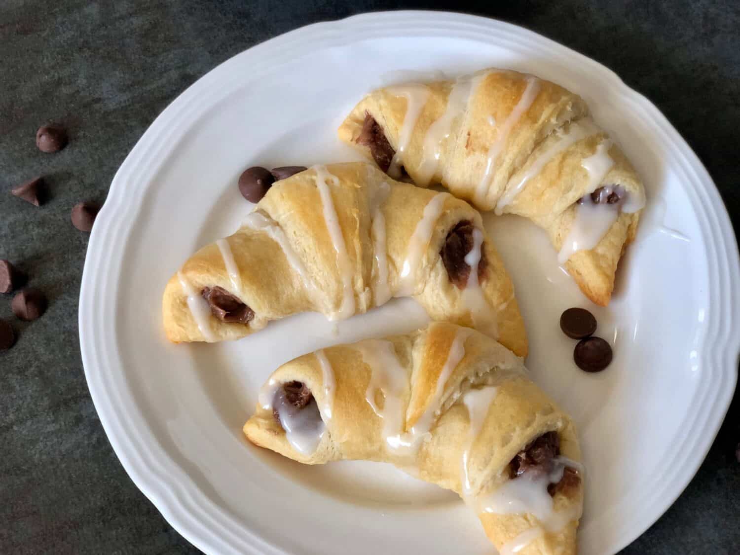 Nutella Stuffed Crescent Rolls