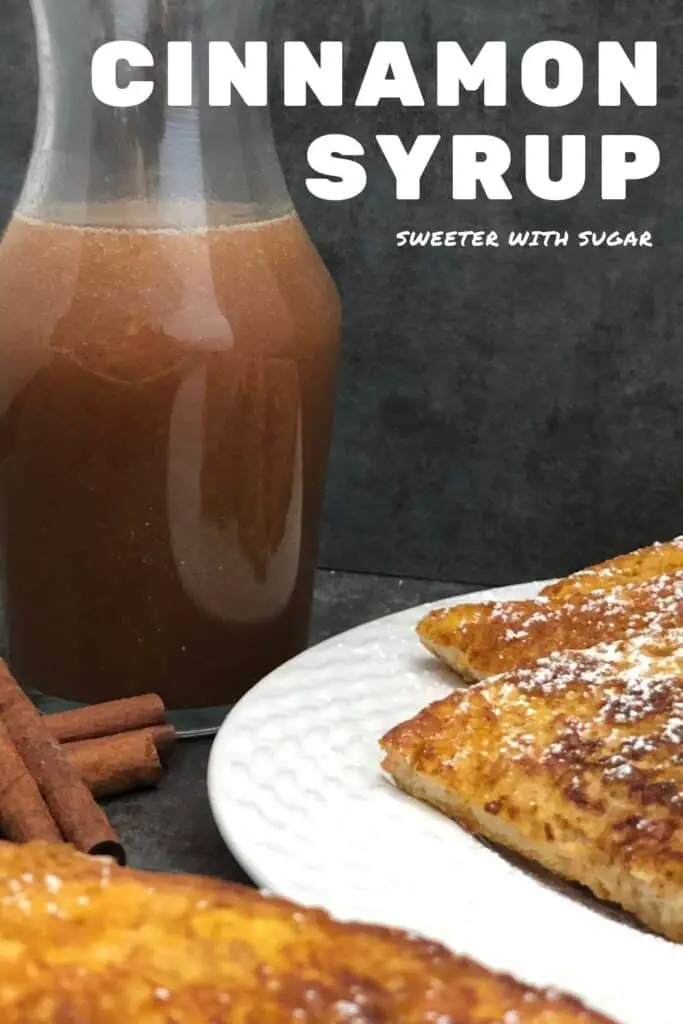 Cinnamon Syrup is an easy breakfast syrup recipe. This syrup is perfect for breakfast all year and extra good for fall. #FallRecipes #Homemade #Syrup #EasyRecipes 