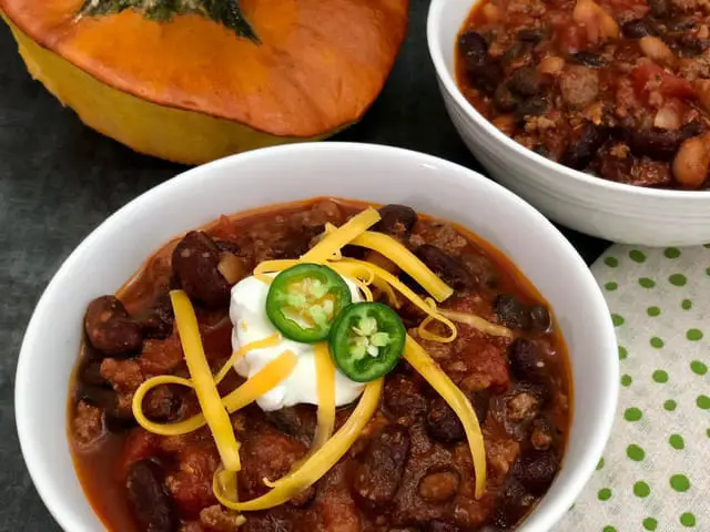 Chili in a Pumpkin