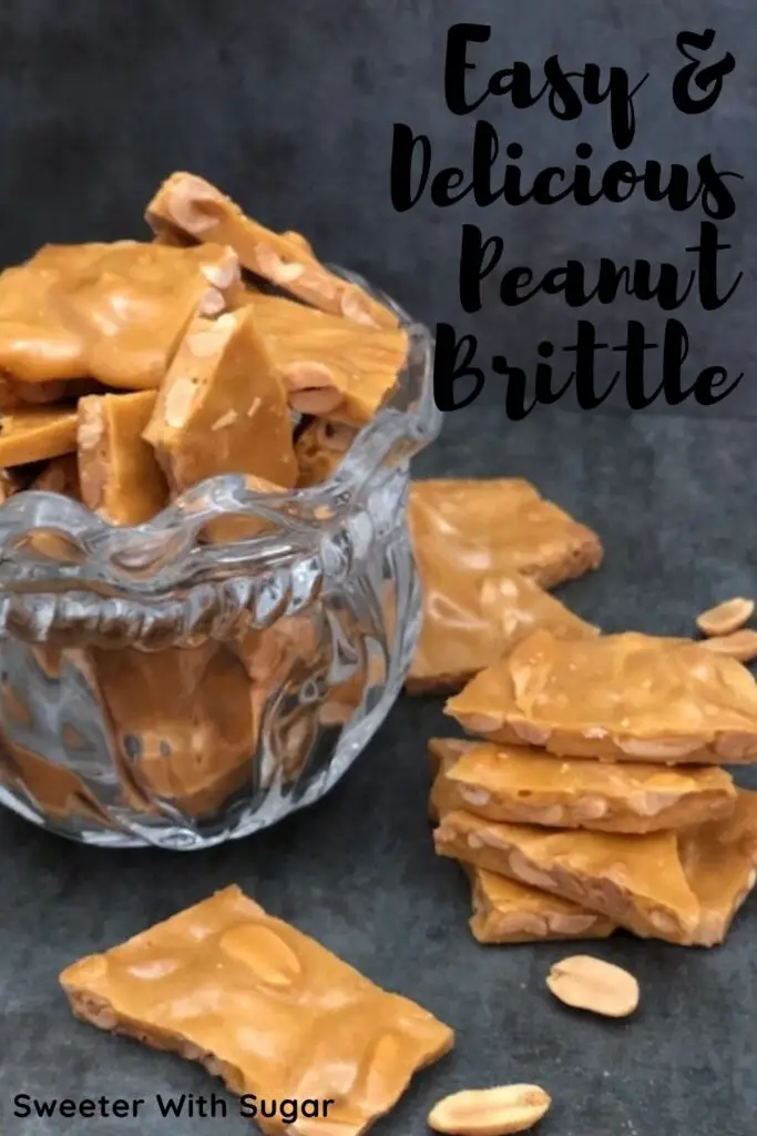 Peanut Brittle is a fun old fashioned candy. It is perfect to for the holidays and any day you want a delicious, crunchy and sweet candy. This candy recipe is easy and quick to make. #Candy #HomemadeCandy #PeanutBrittle #OldFashionedCandy #CandyRecipes #FamilyRecipes