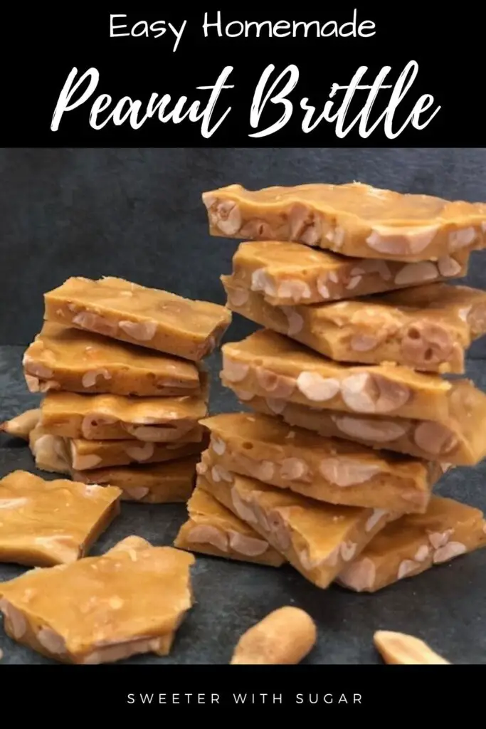 Peanut Brittle is a fun old fashioned candy. It is perfect to for the holidays and any day you want a delicious, crunchy and sweet candy. This candy recipe is easy and quick to make. #Candy #HomemadeCandy #PeanutBrittle #OldFashionedCandy #CandyRecipes #FamilyRecipes