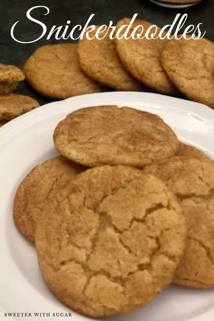 Snickerdoodles are a classic cookie that everyone loves. This is a simple and delicious cookie recipe. #Cookies #Desserts #Snacks #EasyCookieRecipes #Snickerdoodles #EasySnacks #ClassicRecipes