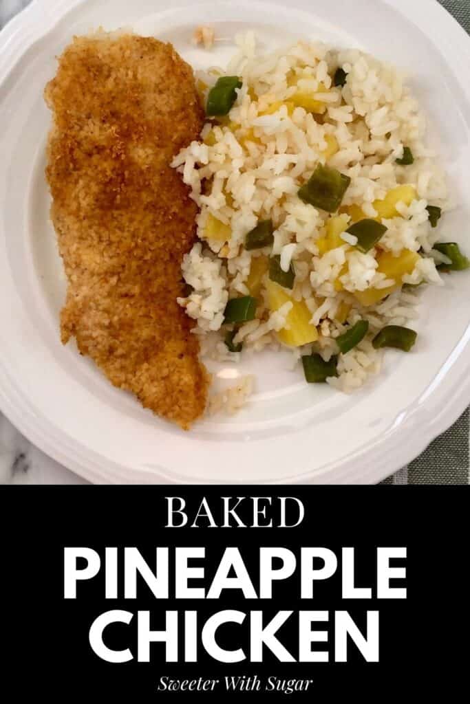 Baked Pineapple Chicken is a great recipe for busy weeknights. This recipe requires very few ingredients and can be ready in under an hour. #ChickenDinner #BakedChicken #Chicken #OneDishMeals #KidFriendly #Pineapple