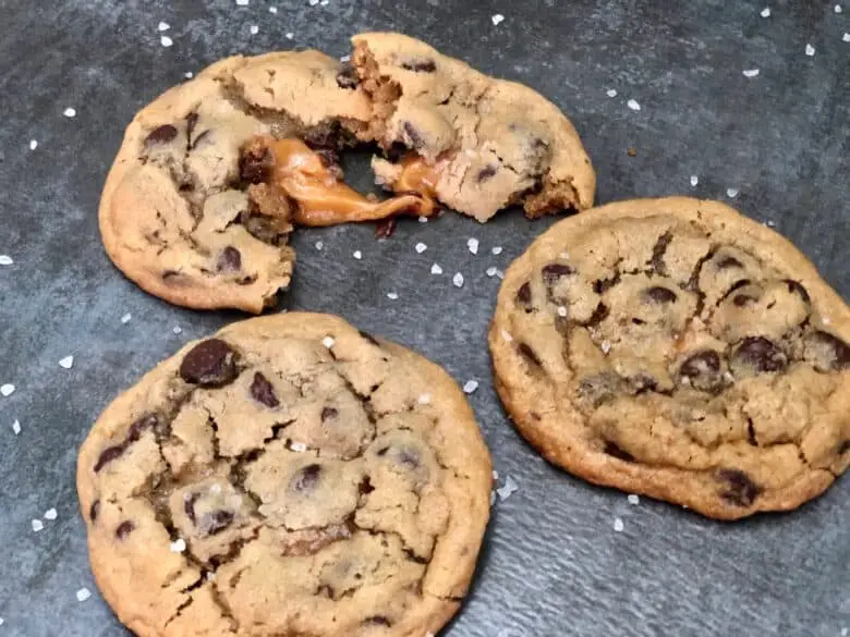 Salted Caramel Chocolate Chip Cookies