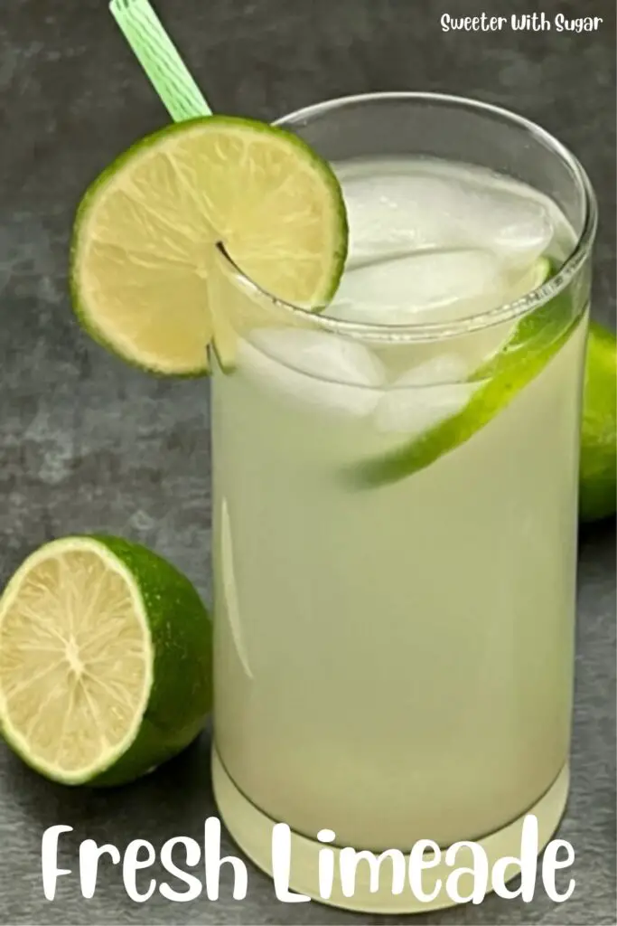 Limeade is a simple beverage recipe that is sweet, tart and refreshing. #Limeade #Beverage #FreshSqueezedLimeade #SummerDrinks
#SummerBeverages