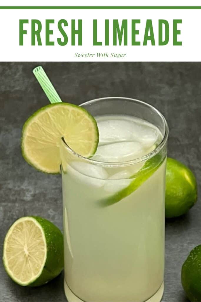 Limeade is a simple beverage recipe that is sweet, tart and refreshing. #Limeade #Beverage #FreshSqueezedLimeade #SummerDrinks
#SummerBeverages