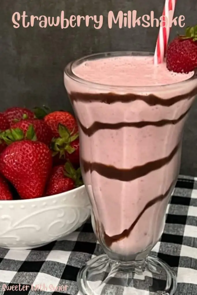 Strawberry Milkshakes are so smooth, creamy and delicious. This strawberry milkshake recipe is super easy to make and extra yummy with a bit of chocolate. It is quick to make and perfect any day of the week. #IceCream #Shakes #Strawberry #Milkshakes