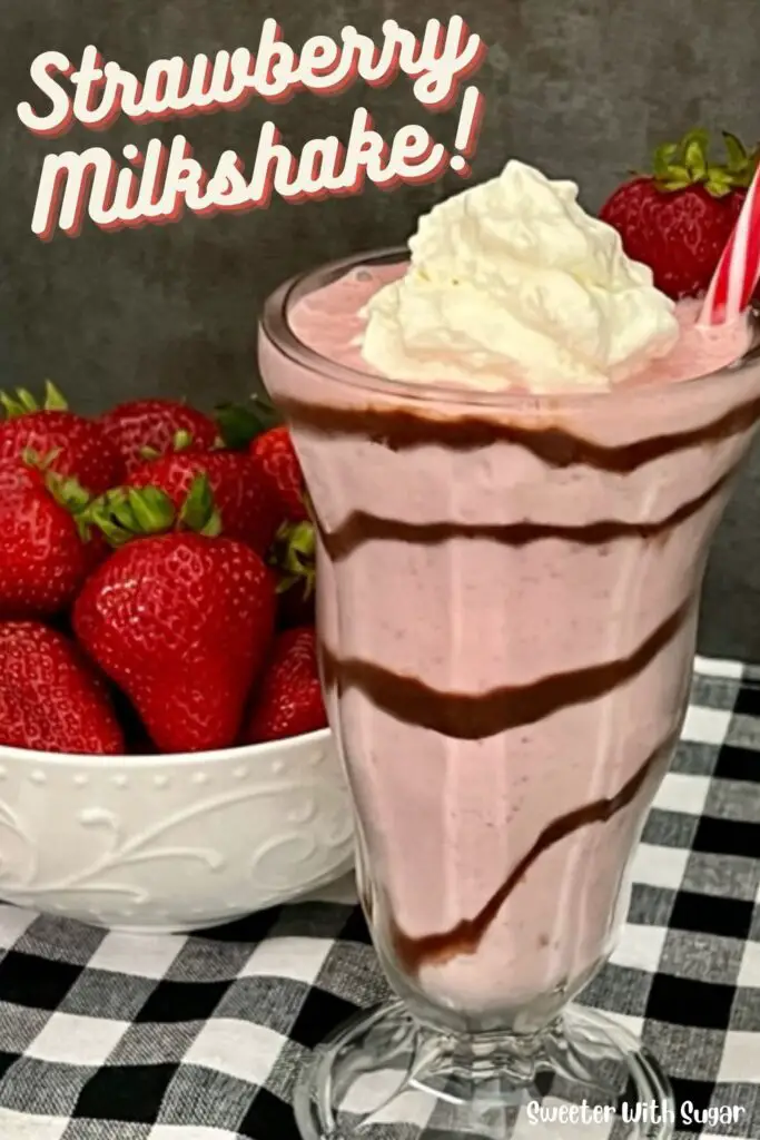 Strawberry Milkshakes are so smooth, creamy and delicious. This strawberry milkshake recipe is super easy to make and extra yummy with a bit of chocolate. It is quick to make and perfect any day of the week. #IceCream #Shakes #Strawberry #Milkshakes