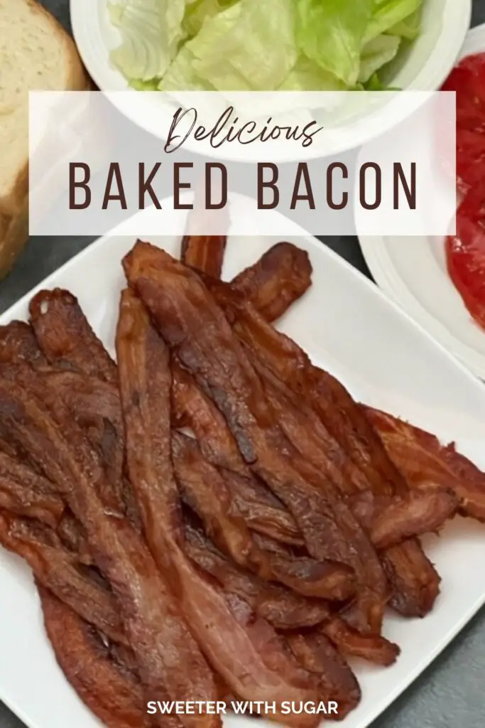 Baked Bacon is a simple and easy to clean-up way to cook bacon. If you love bacon you will love this way to cook bacon. #Bacon #EasyRecipes #BaconLove #BakedBacon #Breakfast #Soups