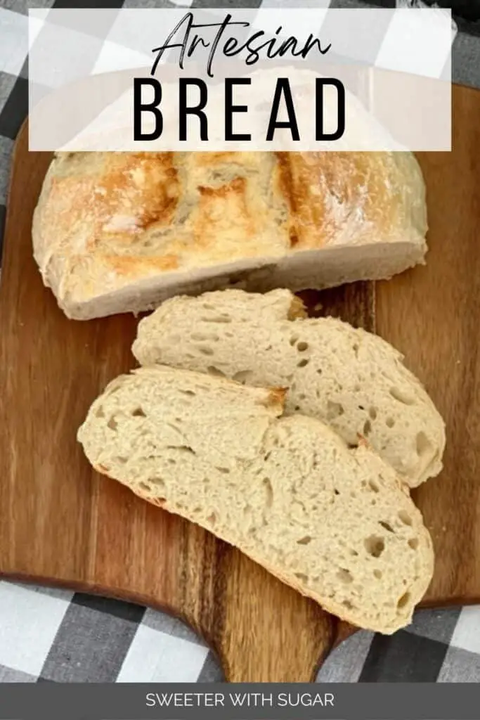 Artesian Bread is an easy bread recipe that is perfect for soups, sandwiches even toast. #HomemadeBread #BreadRecipes #YeastBread #DinnerBreads #EasyBreadRecipes