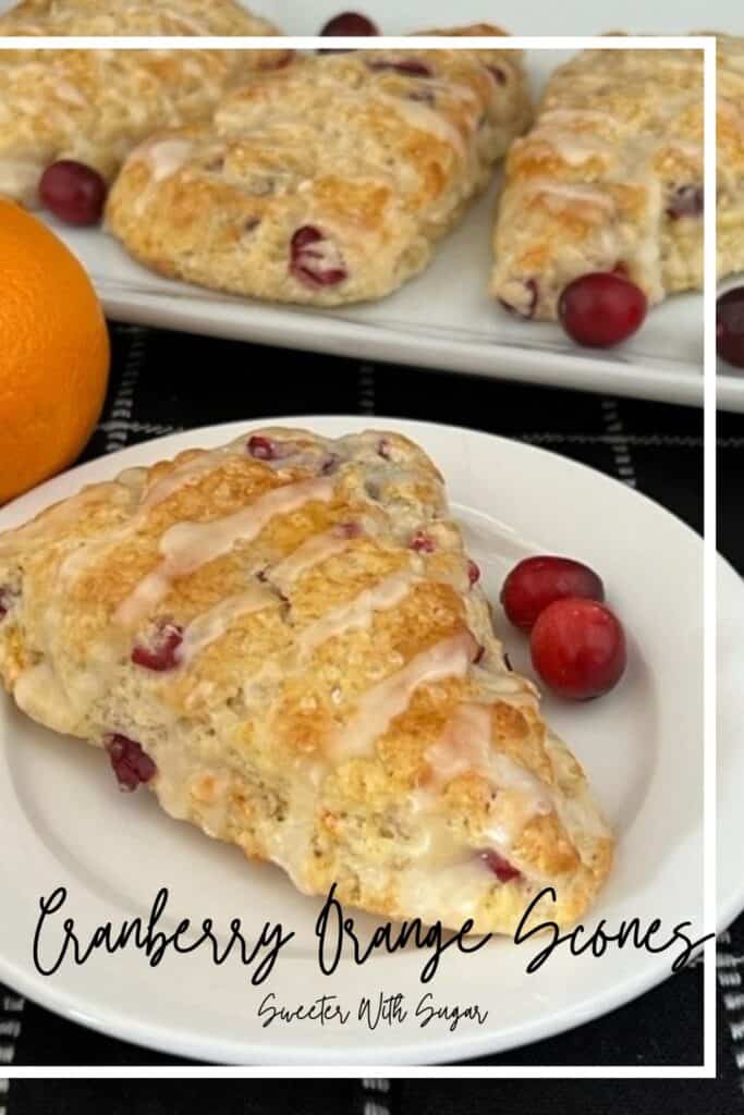 Cranberry Orange Scones are an easy breakfast for the holidays. They are filled with cranberry and orange flavors. They are crispy and flaky. #Scones #Cranberry #Orange #BreakfastRecipes #HolidayRecipes #BreakfastIdeas 