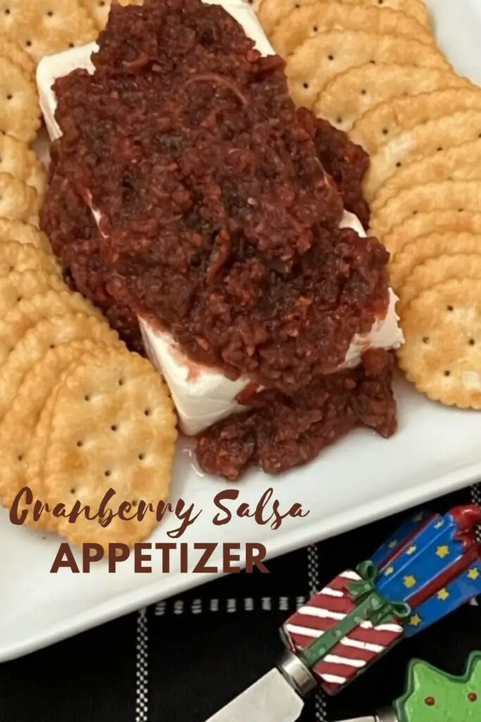 Cranberry Salsa is a delicious and healthy snack or appetizer recipe. Cranberry Salsa is perfect for the holidays. It is full of healthy ingredients. #SalsaRecipes #Cranberry  #Christmas #Thanksgiving #HoildayRecipes