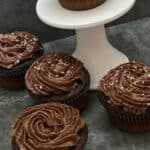 Chocolate Buttercream Frosting is sweet and chocolatey! It is easy to make and tastes great on cupcakes and cake. #ChocolateFrosting #Buttercream #CupcakeFrosting #EasyFrostingRecipe #DessertRecipes