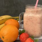 Pineapple Orange Strawberry Smoothie is simple to make, healthy and delicious. #EasyBreakfast #HealthyBreakfast #Smoothies #EasyBeverages #FruitSmoothie