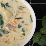 Chicken Gnocchi Soup is a delicious creamy comfort food recipe. This soup is filled with chicken, veggies and potato gnocchi. #OliveGardenCopyCatRecipes #SoupRecipes #Chicken #DinnerRecipes #Soup #ChickenSoup #CreamSoups