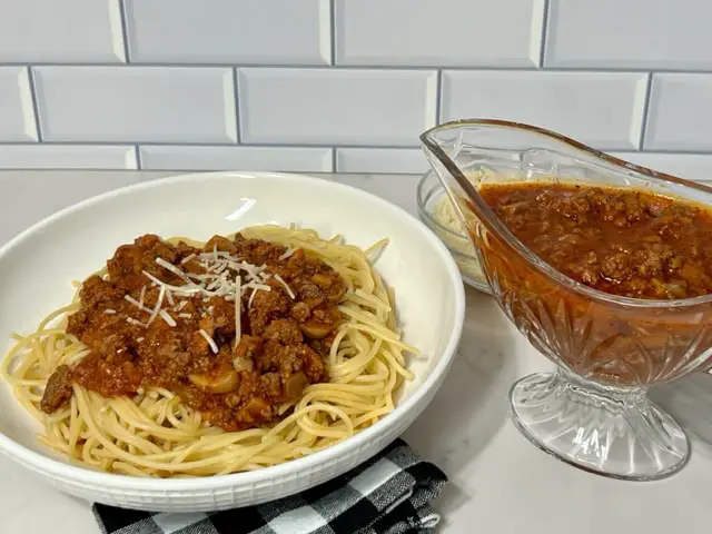 Spaghetti Meat Sauce-Sweeter With Sugar