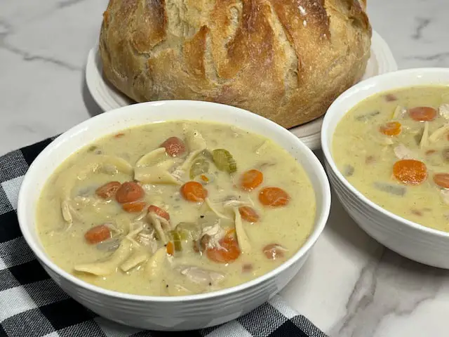 Creamy Chicken Noodle Soup-Sweeter With Sugar