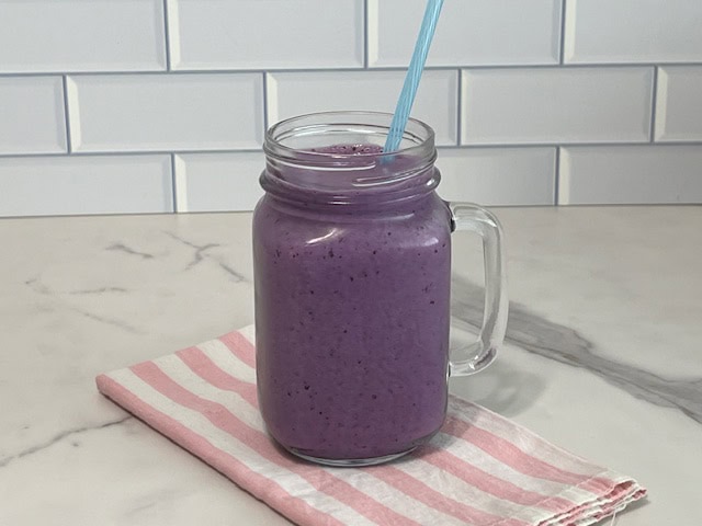 Blueberry Coconut Protein Smoothie