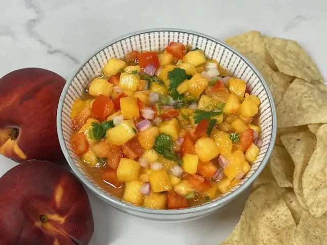 Peach Salsa-Sweeter With Sugar