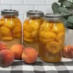 Bottled Peaches-Sweeter With Sugar