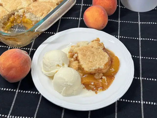 Peach Cobbler-Sweeter With Sugar