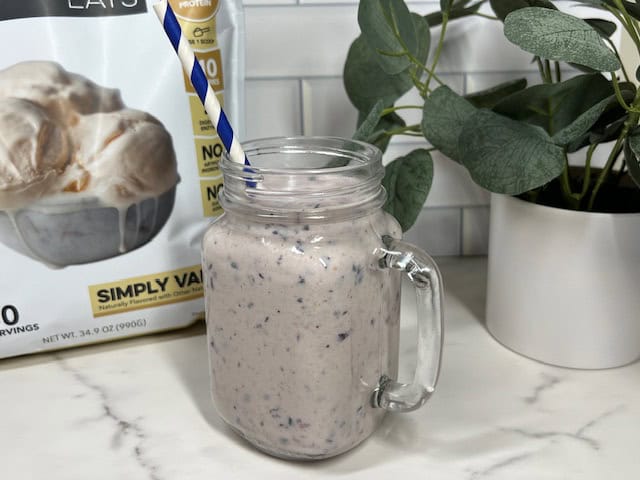 Blueberry Vanilla Protein Smoothie-Sweeter With Sugar