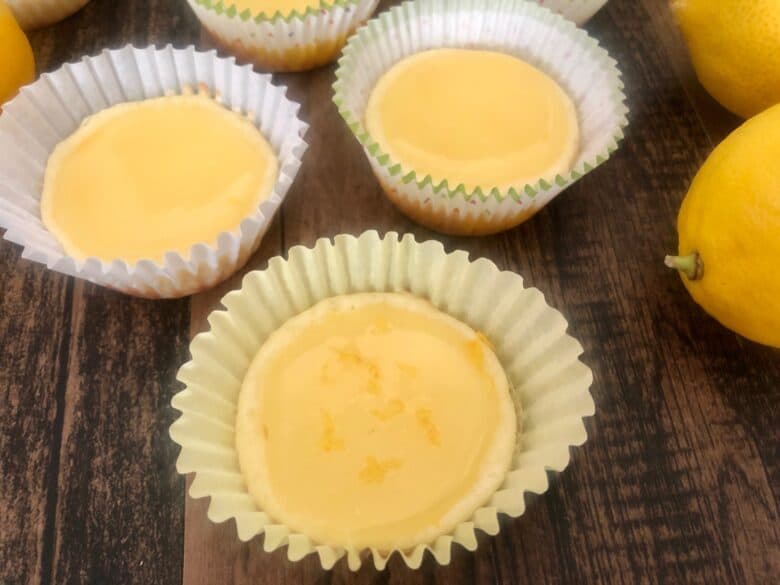 Mini Lemon Cheesecakes-Sweeter With Sugar