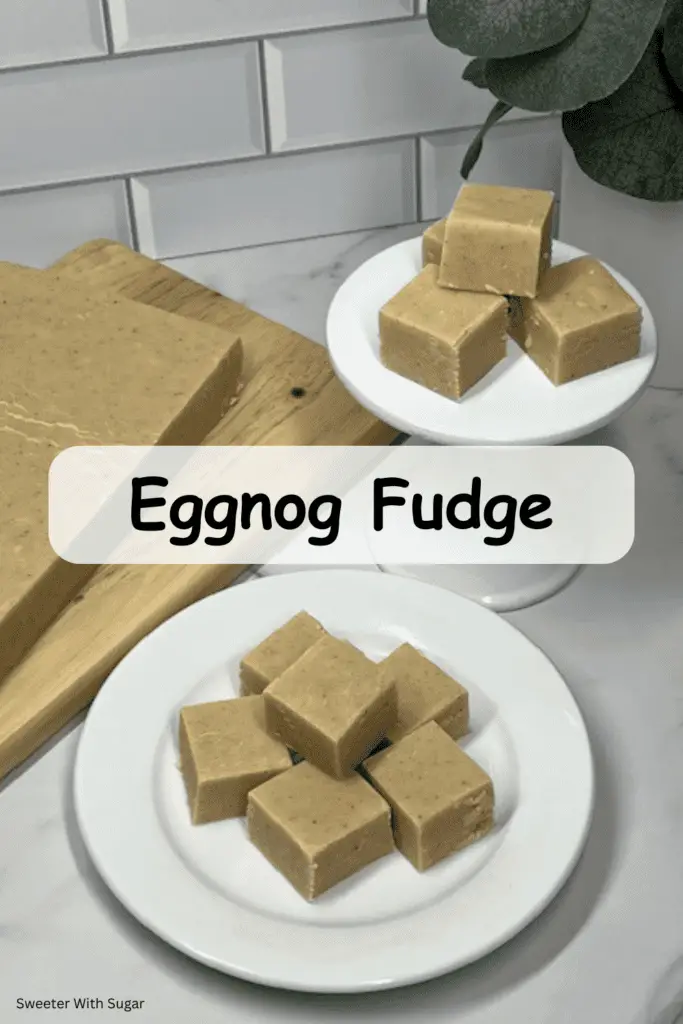 Indulge in the creamy, festive flavors of the holidays with this Eggnog Fudge recipe! Made with rich eggnog, white chocolate, and a touch of nutmeg, this smooth and decadent fudge is perfect for Christmas treats, gift-giving, or holiday dessert platters. Easy to make and irresistibly delicious! #EggnogFudge #HolidayDesserts #ChristmasTreats #EasyFudgeRecipe #FestiveSweets