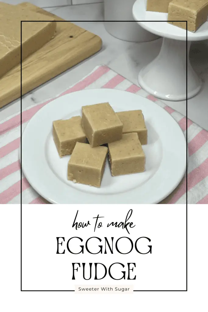 Indulge in the creamy, festive flavors of the holidays with this Eggnog Fudge recipe! Made with rich eggnog, white chocolate, and a touch of nutmeg, this smooth and decadent fudge is perfect for Christmas treats, gift-giving, or holiday dessert platters. Easy to make and irresistibly delicious! #EggnogFudge #HolidayDesserts #ChristmasTreats #EasyFudgeRecipe #FestiveSweets