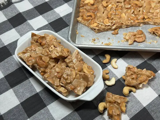 Coconut Cashew Toffee-Sweeter With Sugar