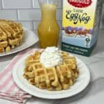Eggnog Waffles-Sweeter With Sugar