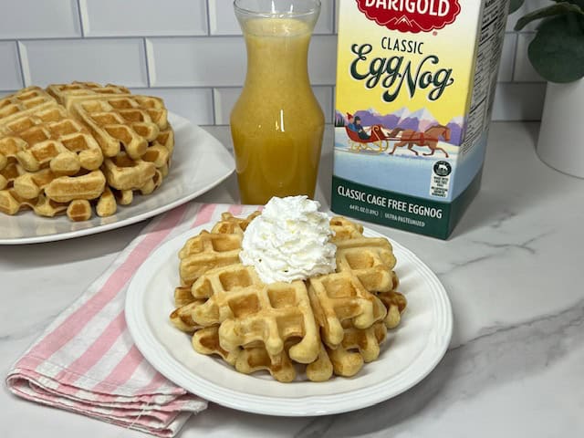 Eggnog Waffles-Sweeter With Sugar