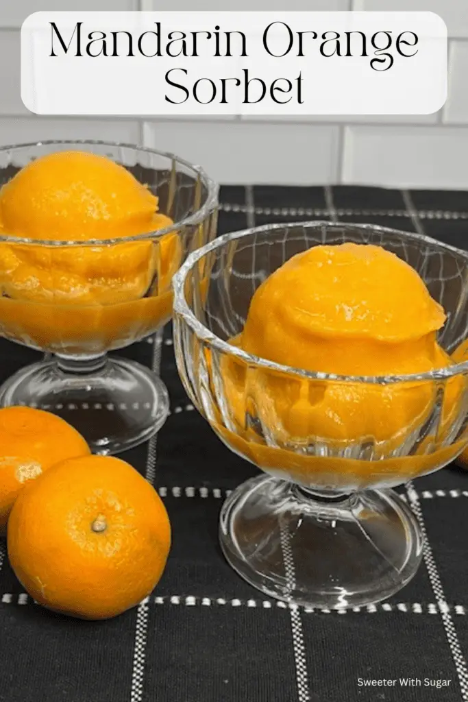 Cool off with this refreshing Mandarin Orange Sorbet recipe! Made with juicy mandarin oranges, this easy homemade sorbet is the perfect dessert for any occasion. Light, dairy-free, and bursting with flavor, it’s a delicious way to enjoy a healthy and satisfying frozen treat. #MandarinOrangeSorbet #FrozenDessert #EasySorbetRecipe #CitrusLovers #HealthyDesserts #DairyFreeTreats #HomemadeSorbet