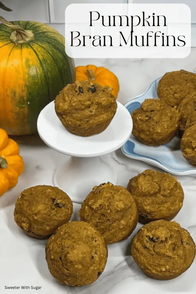 Start your day with delicious fall flavors, with this Pumpkin Bran Muffins recipe! Made with bran, real pumpkin puree, and pumpkin pie spice. These moist and delicious muffins are perfect for breakfast or a snack. Easy to make and naturally delicious, they’re a cozy treat for autumn mornings. #PumpkinBranMuffins #HealthyBaking #FallRecipes #EasyBreakfastIdeas #PumpkinSpice #BranMuffins #WholesomeSnacks #PumpkinMuffins